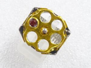 色石　指輪(12.5号)